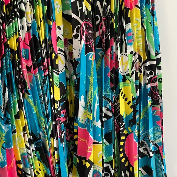 BALENCIAGAParis City Light Pleated Satin Dress NWT - Picture 12 of 15